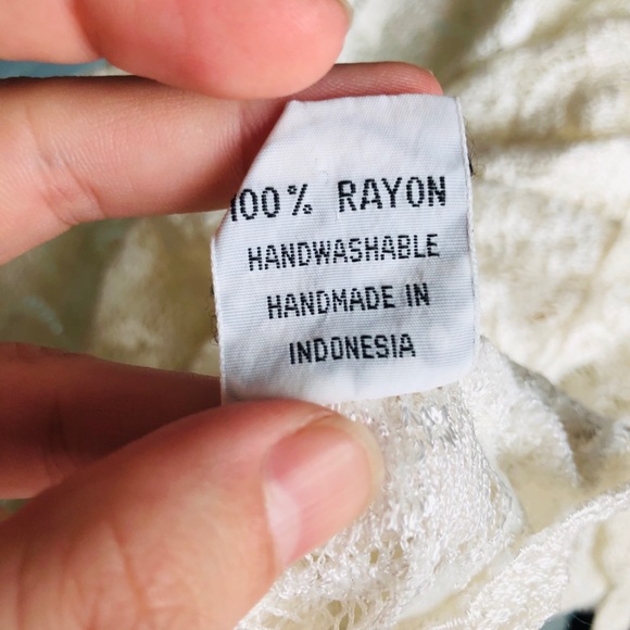 Boho Sheer Floral Lace Top - Picture 5 of 5